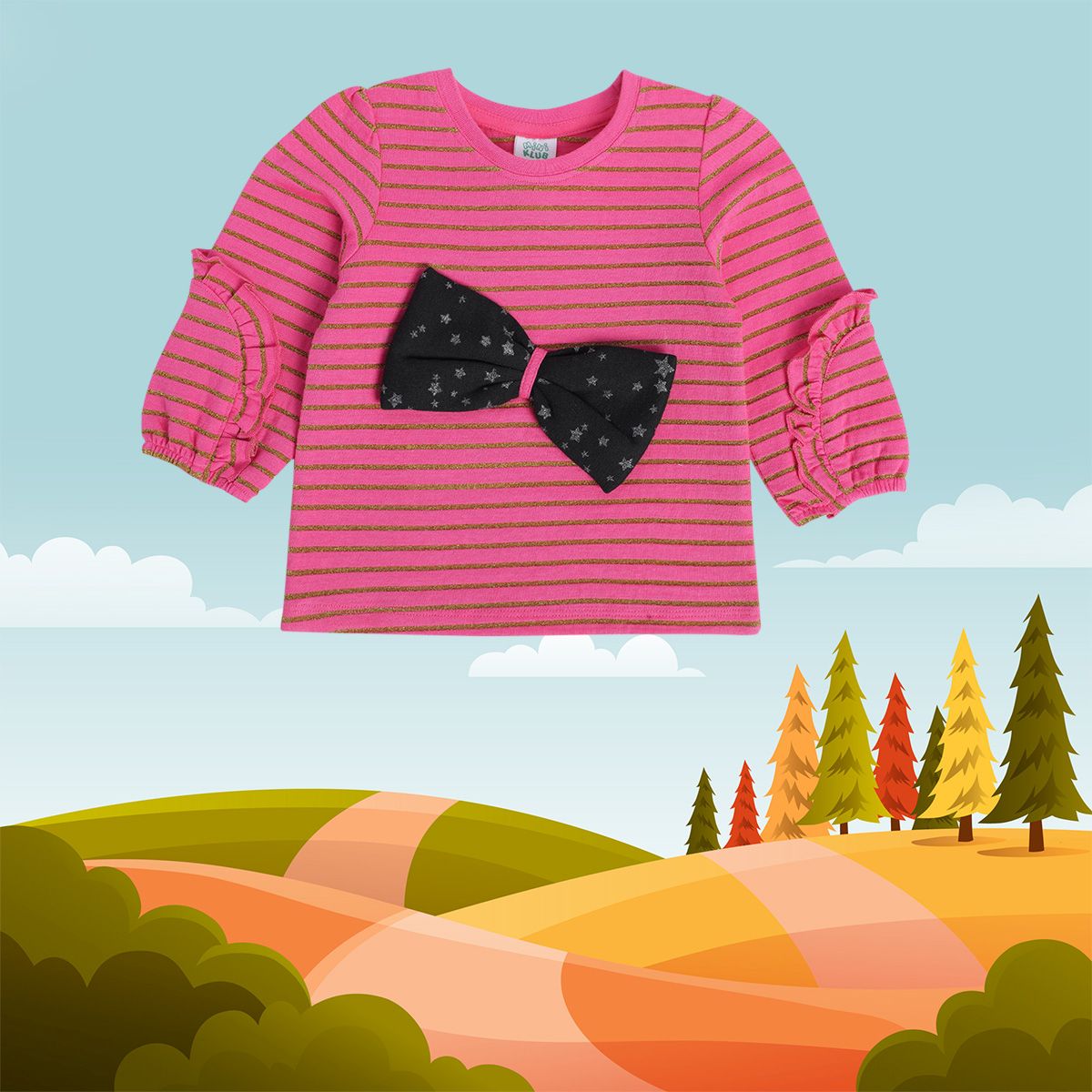 Girls Hot Pink Pack Of 1 Knit Top