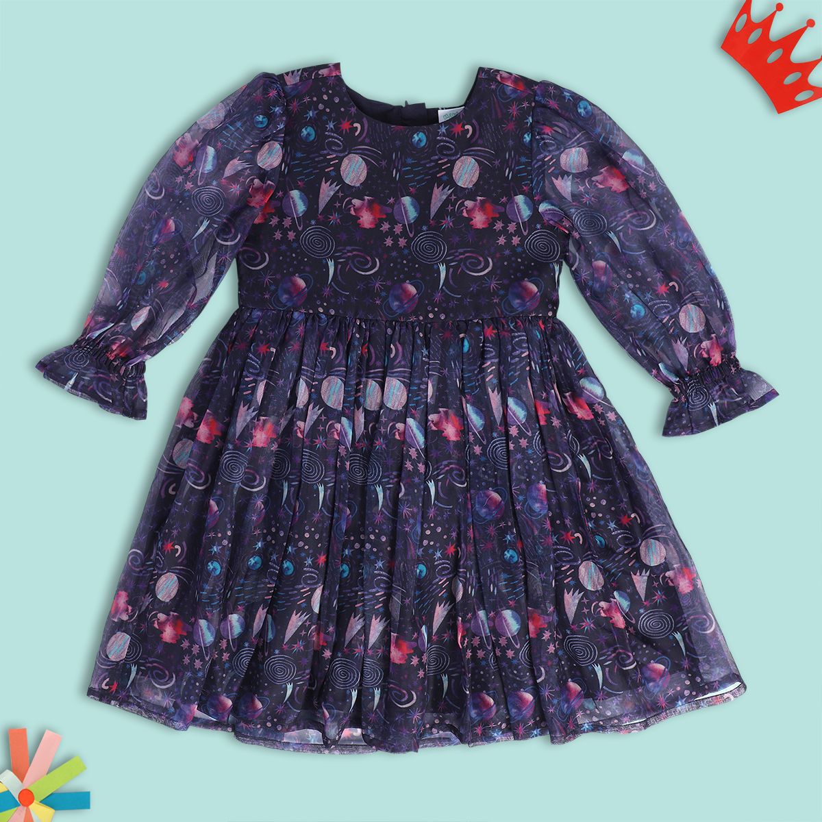 Girls Navy Pack Of 1 Dress