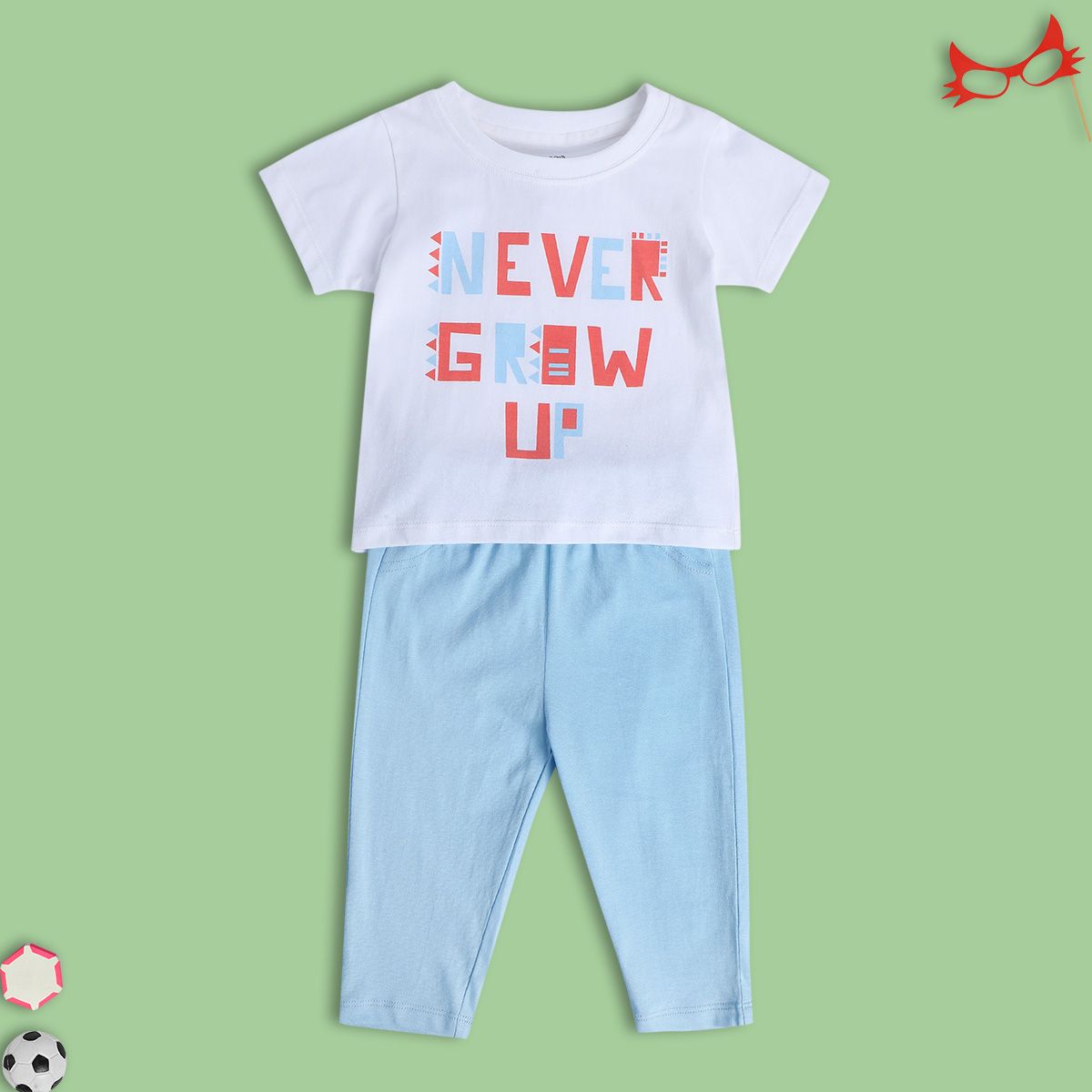 Boys Multicolor Pack Of 2 Top And Bottom