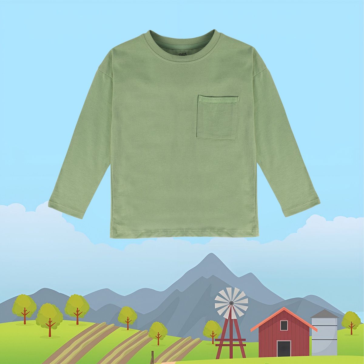 Boys Green Pack Of 1 T-Shirt