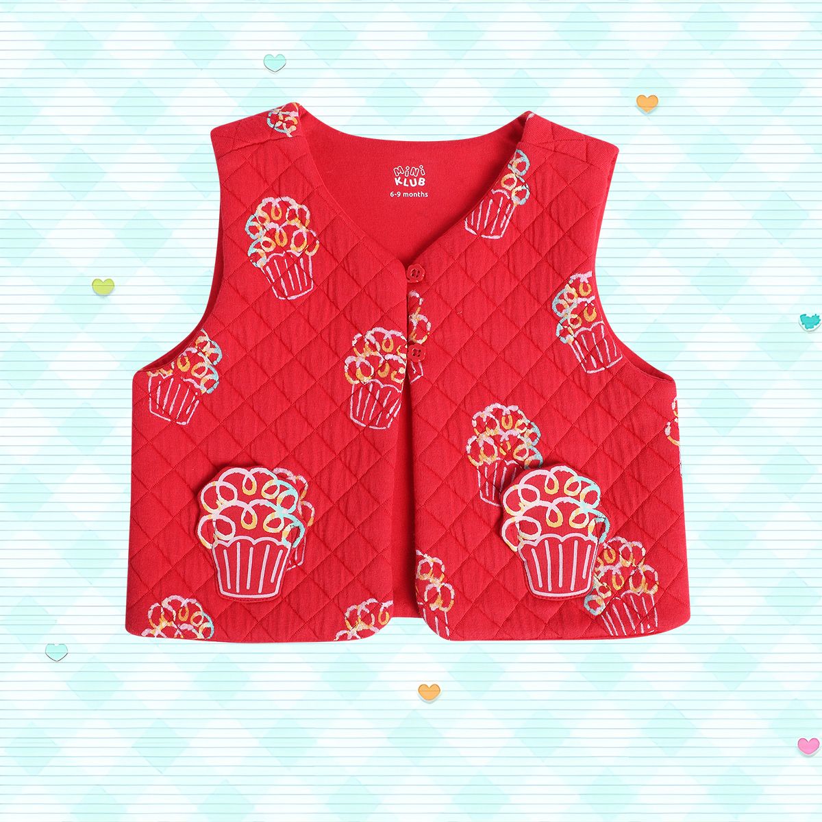 Girls Red Gillet