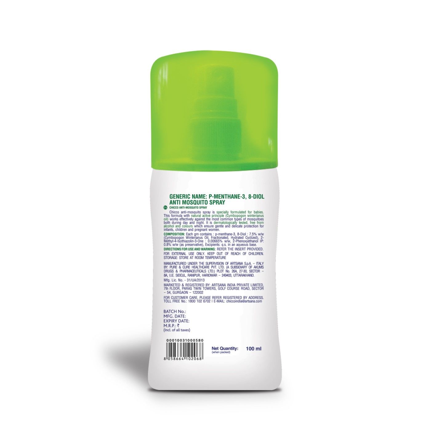 Chicco Anti-Mosquito Spray 100 ML