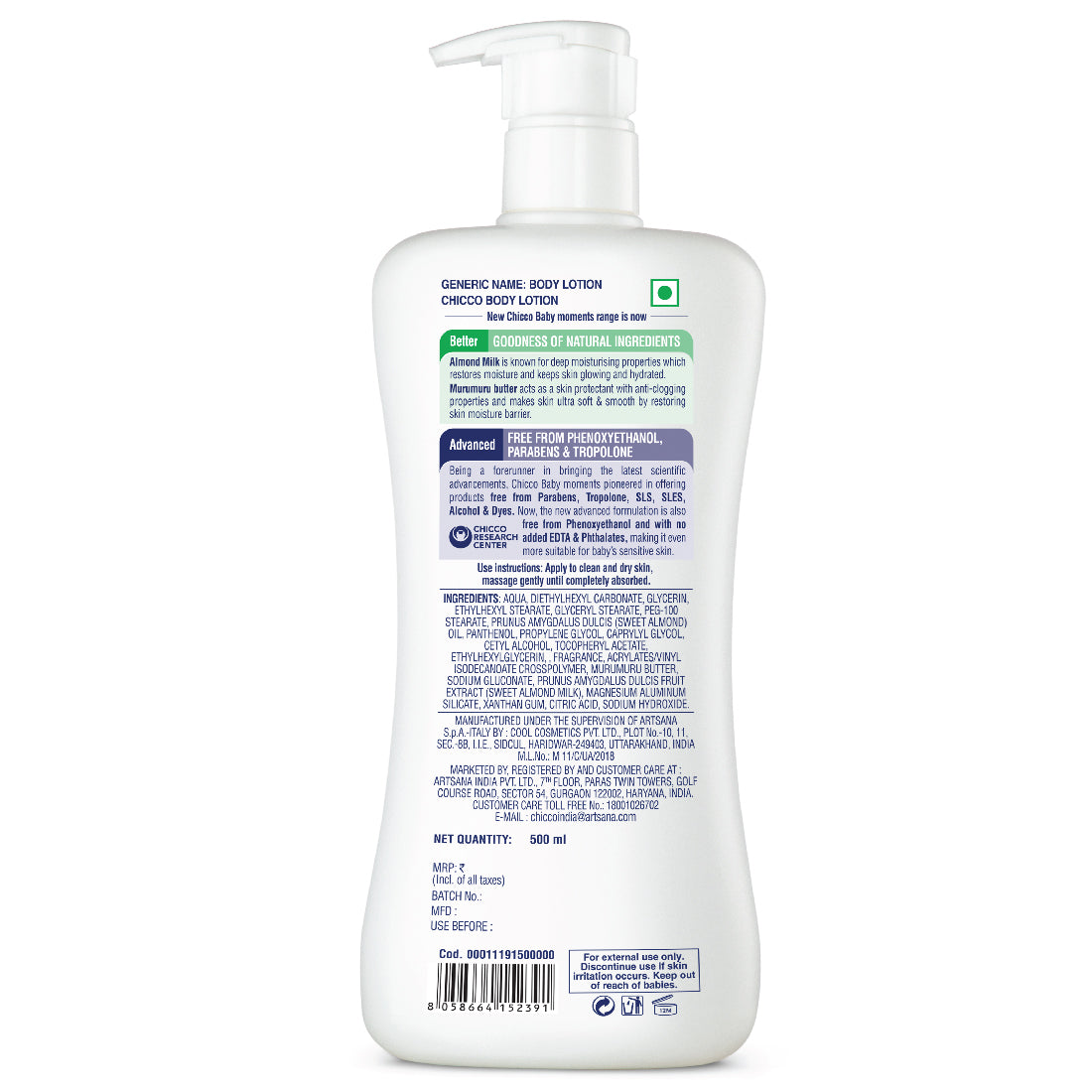 Baby Body Lotion (500ml)
