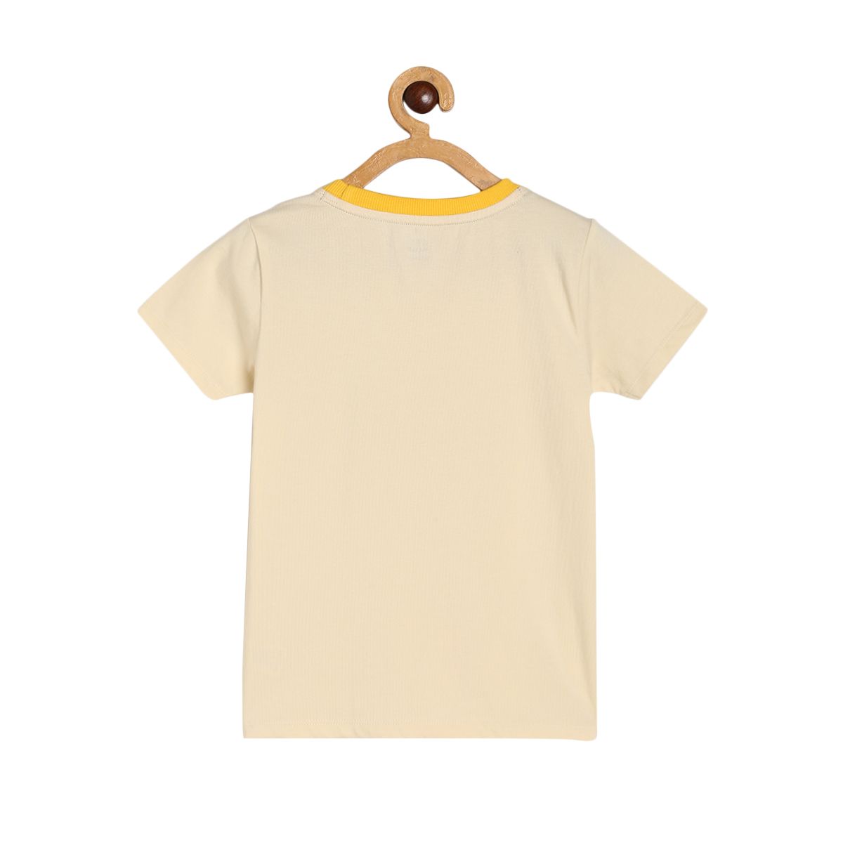 Boys Cream Pack Of 1 T-Shirt