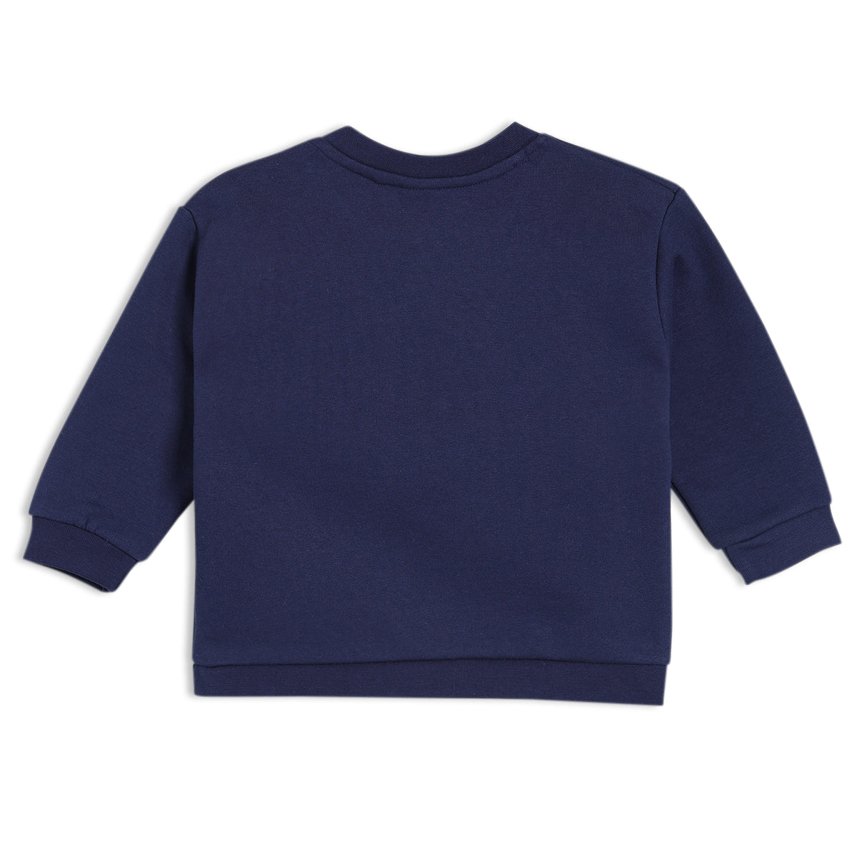 Boys Navy Blue Boat Neck Cap Sleeve Sweat Shirt