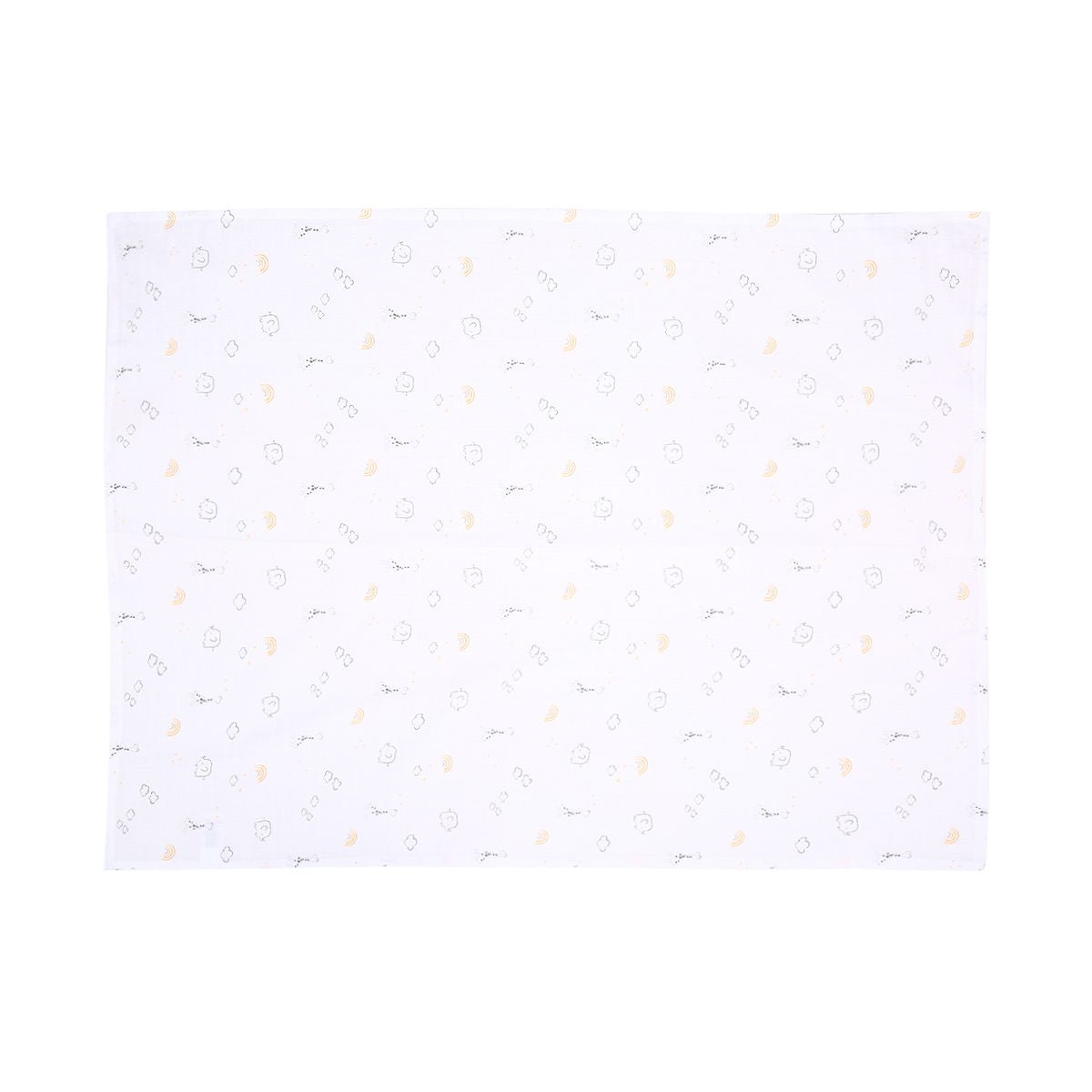 Baby Unisex White and Blue Cotton Muslin Printed Swaddle Wraps Pack of 2 Soft and Breathable Everyday Essentials