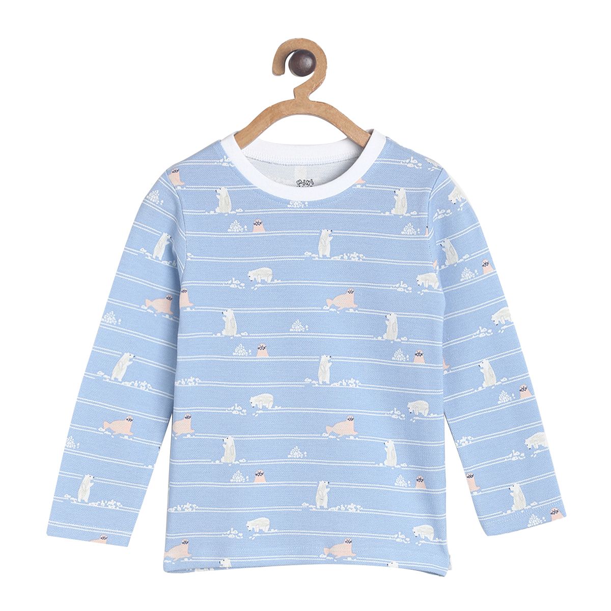 Pack of 2 t-shirt and bottom - blue for 3-6 Months