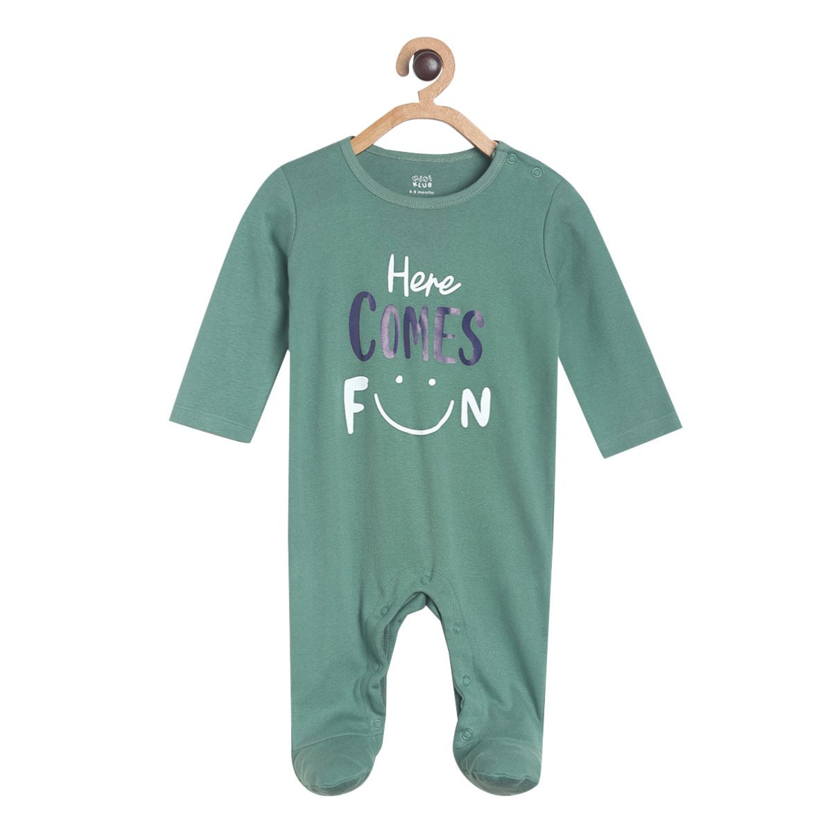 Pack of 2 sleepsuit - jade green for New Born