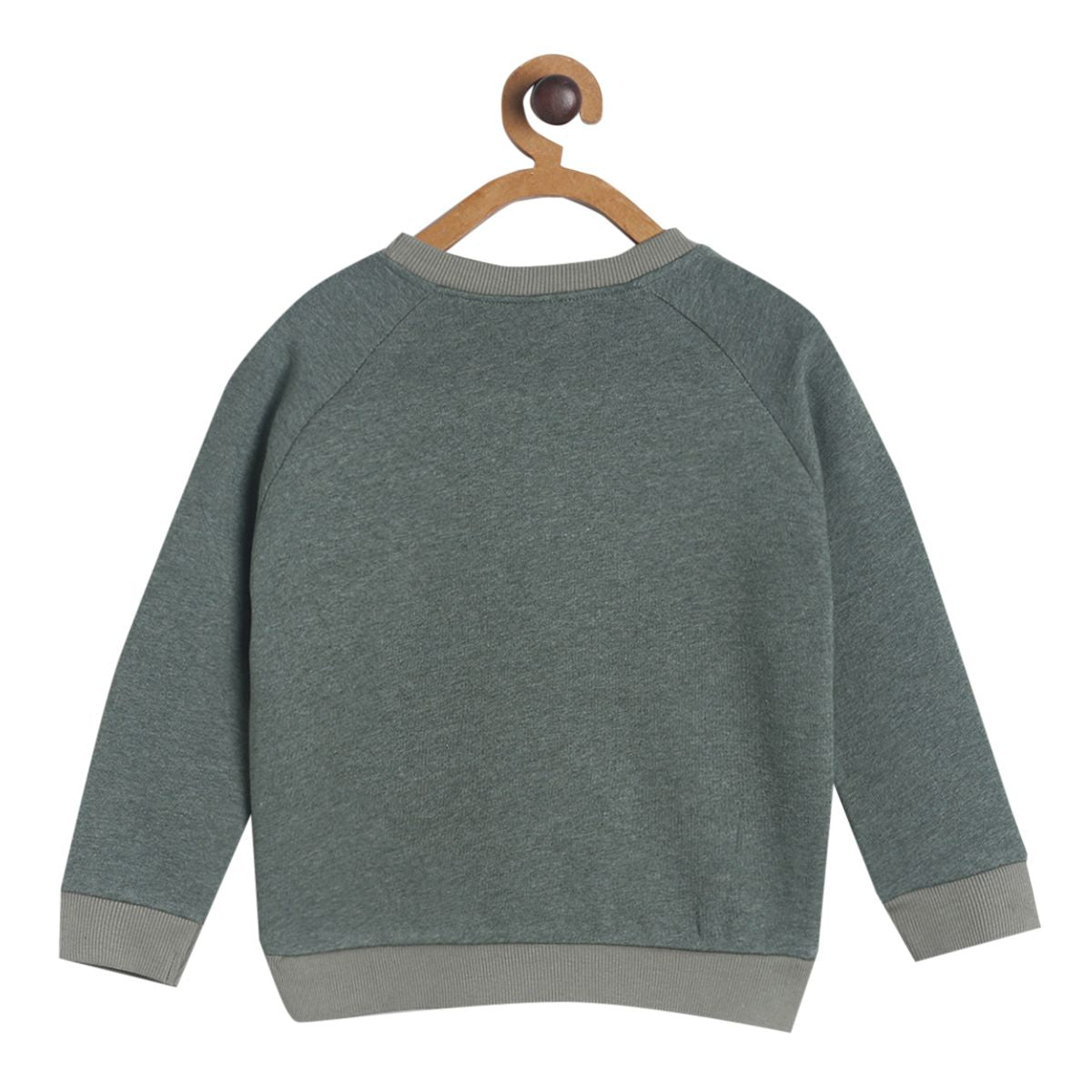 Pack of 1 knit sweat shirt - olive for 3-6 Months