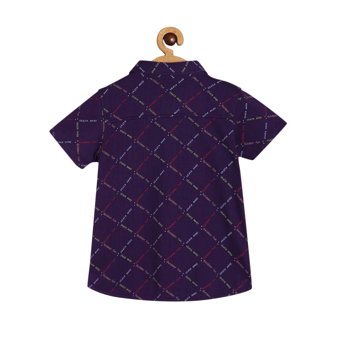Boys Purple Pack Of 1 Shirt