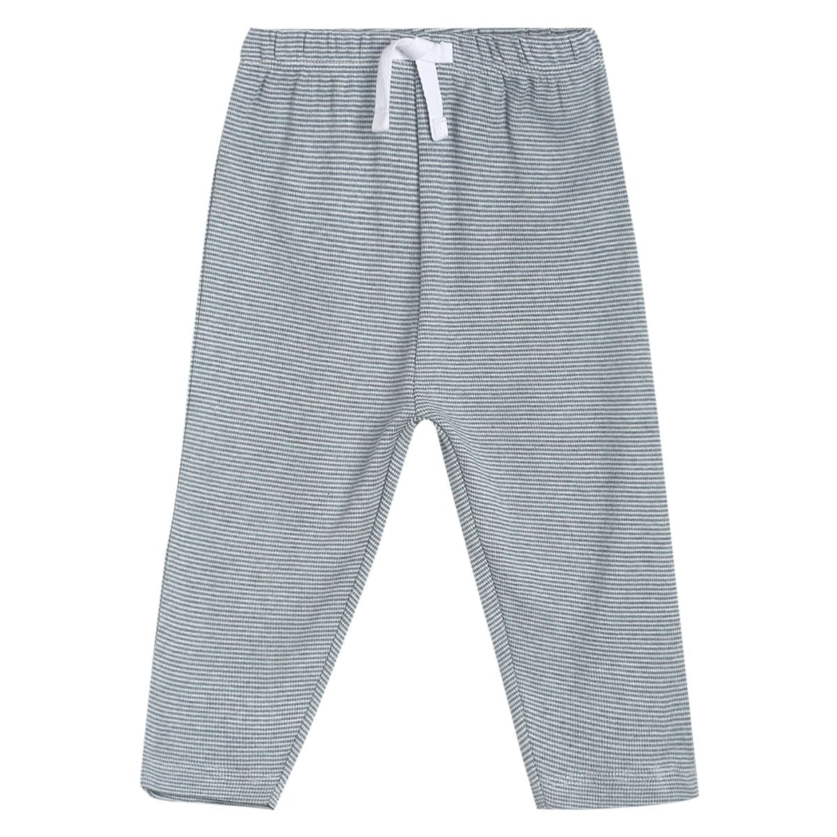 Pack of 3 knit bottom - greyish blue for 0-3 Months