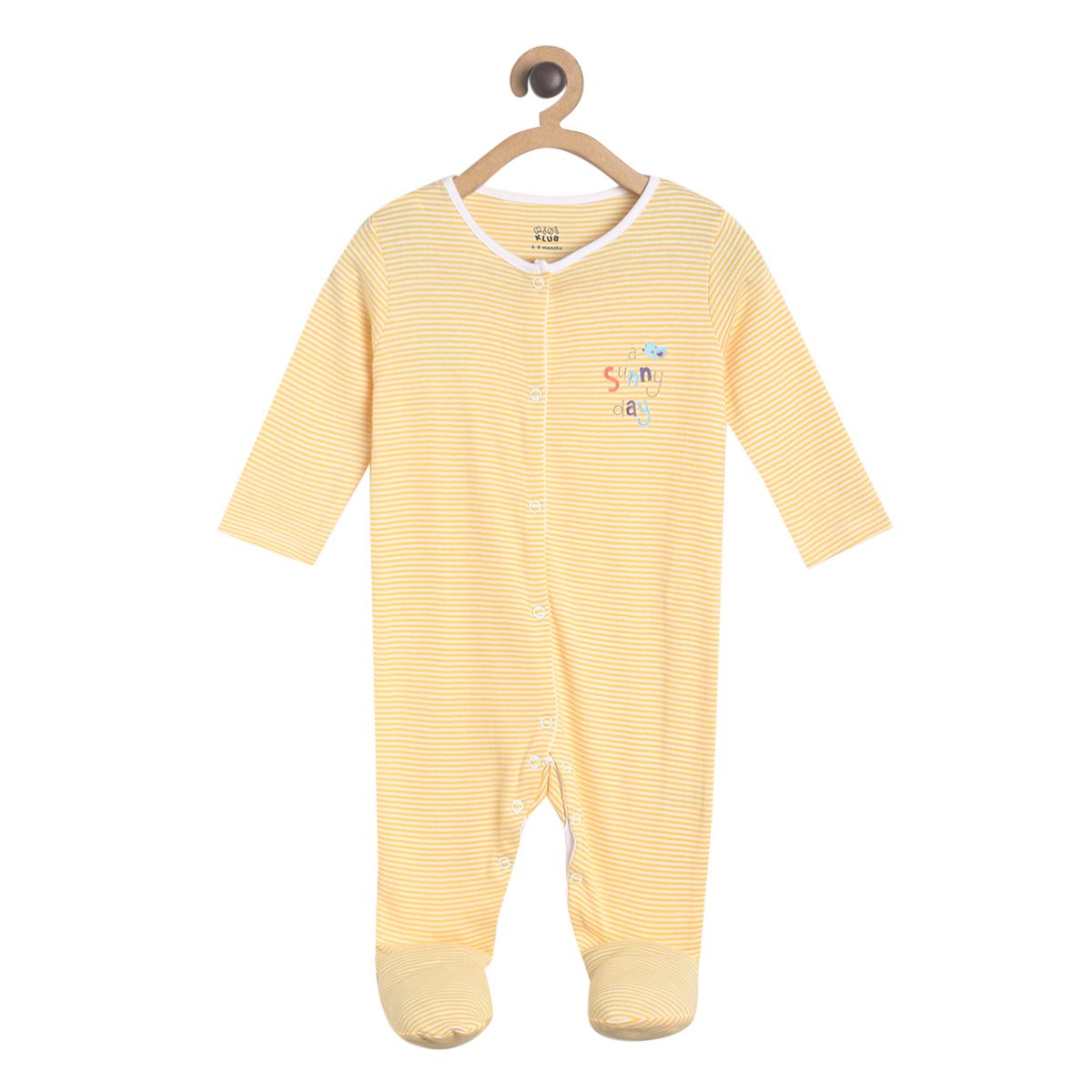 Pack of 2 sleepsuit - yellow for New Born
