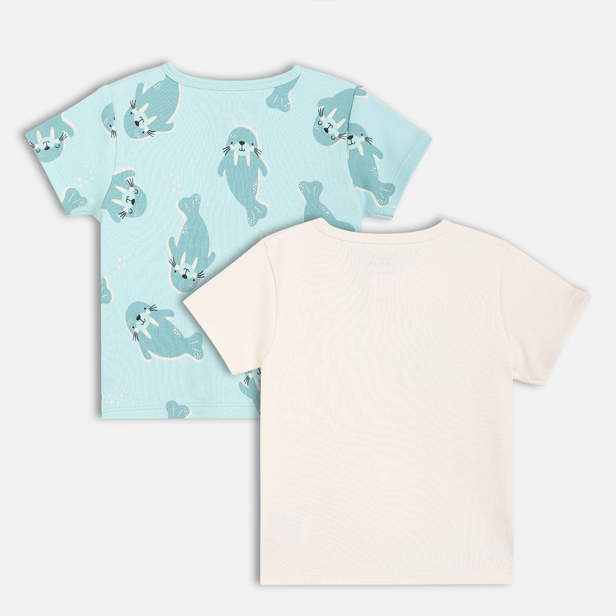 Boys White/Blue Short Sleeve Front Open Vest
