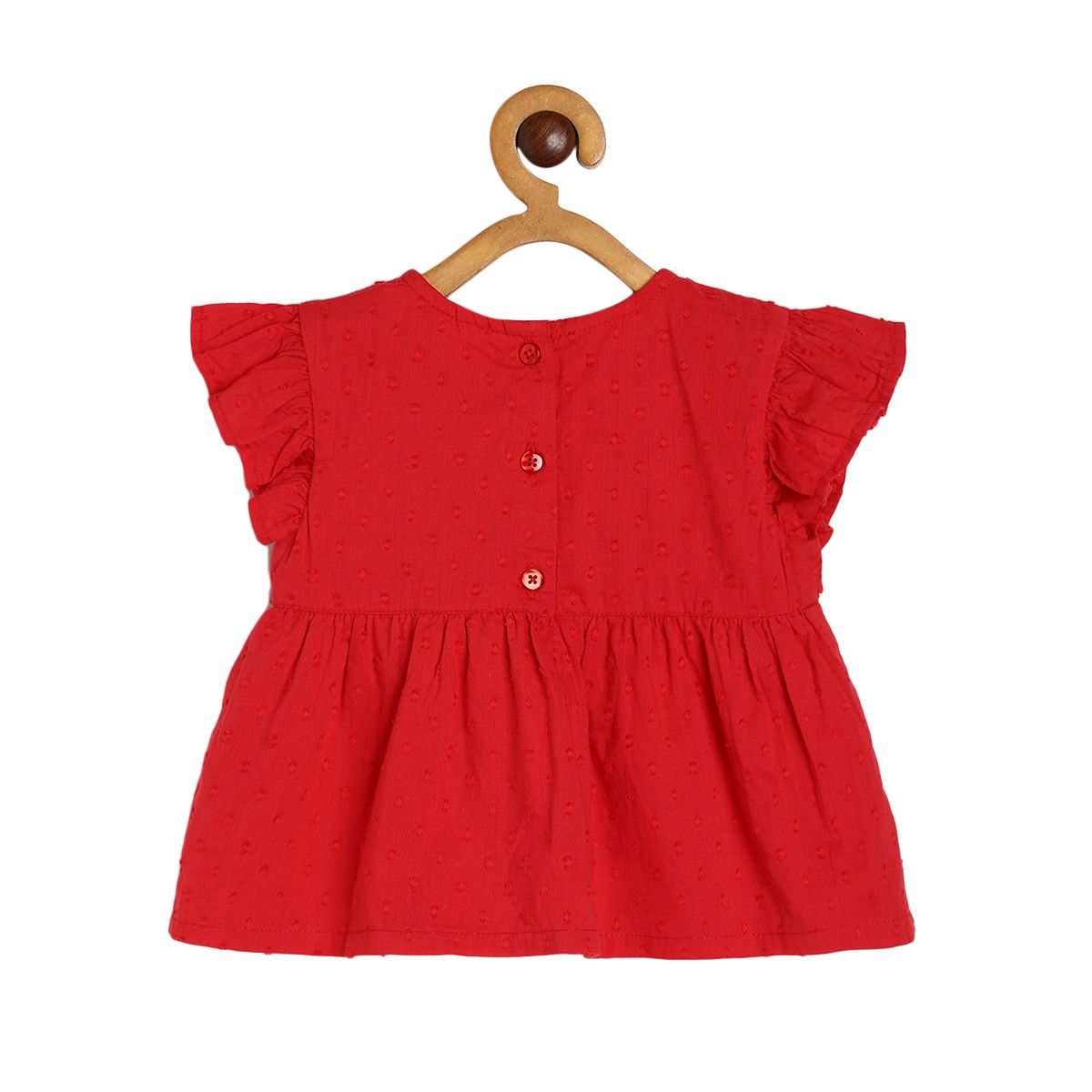 Girls Red Pack Of 1 Woven Top