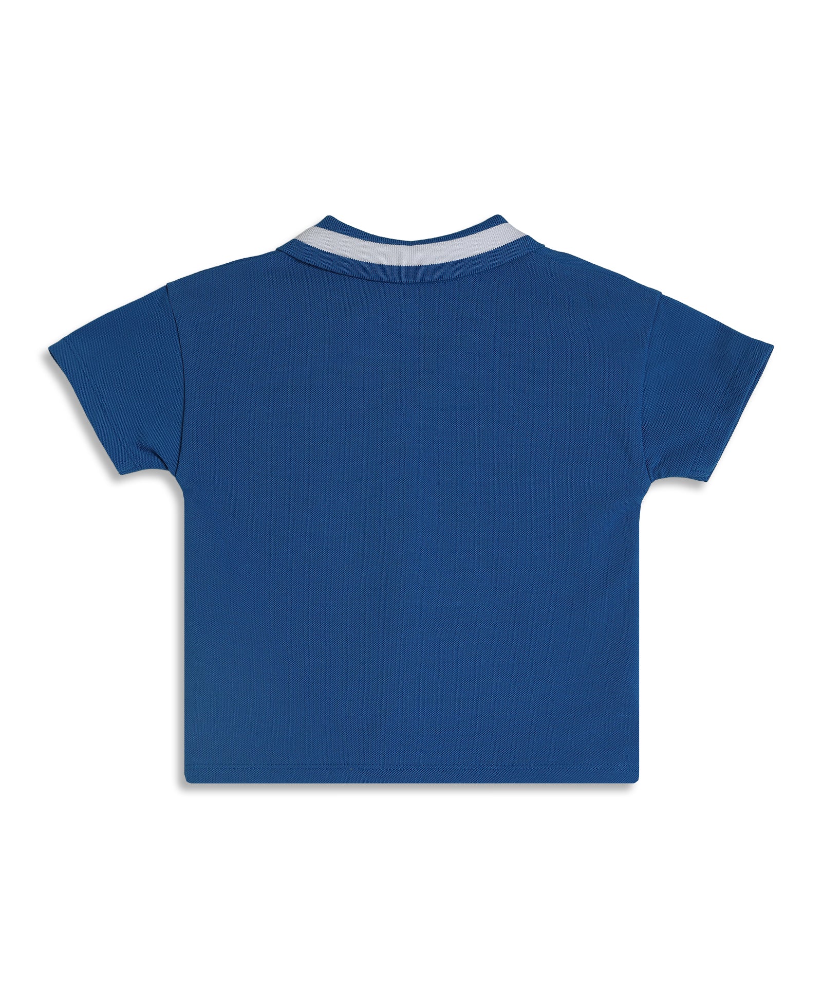 Baby Boys Typography Print Polo T-Shirt, Blue
