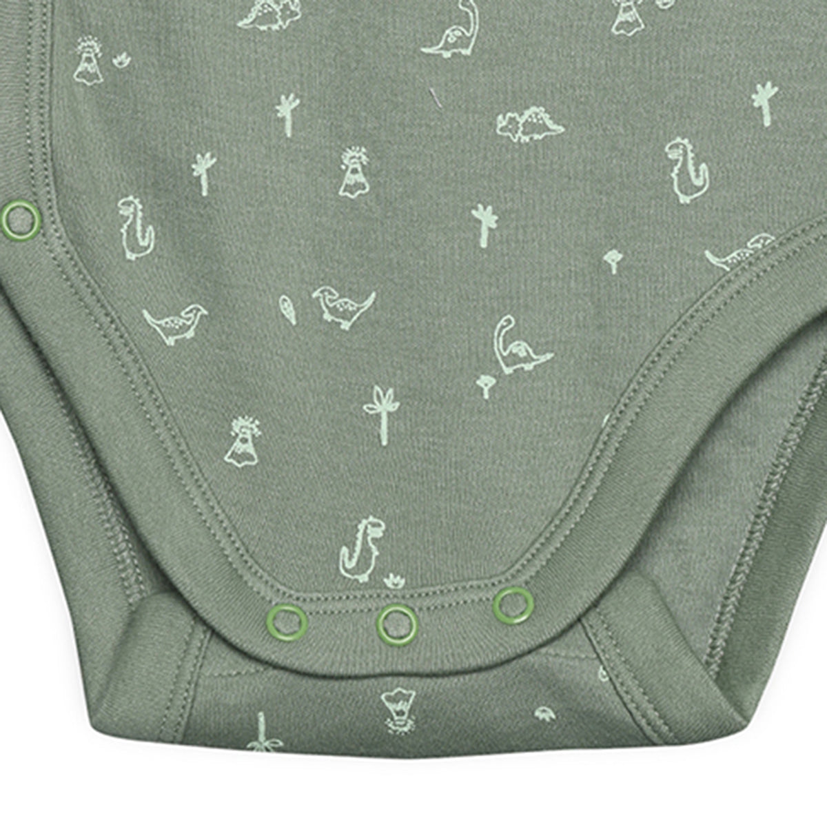Baby Boys Dinosaur Print Bodysuit Set Pack of 3, Multicolor