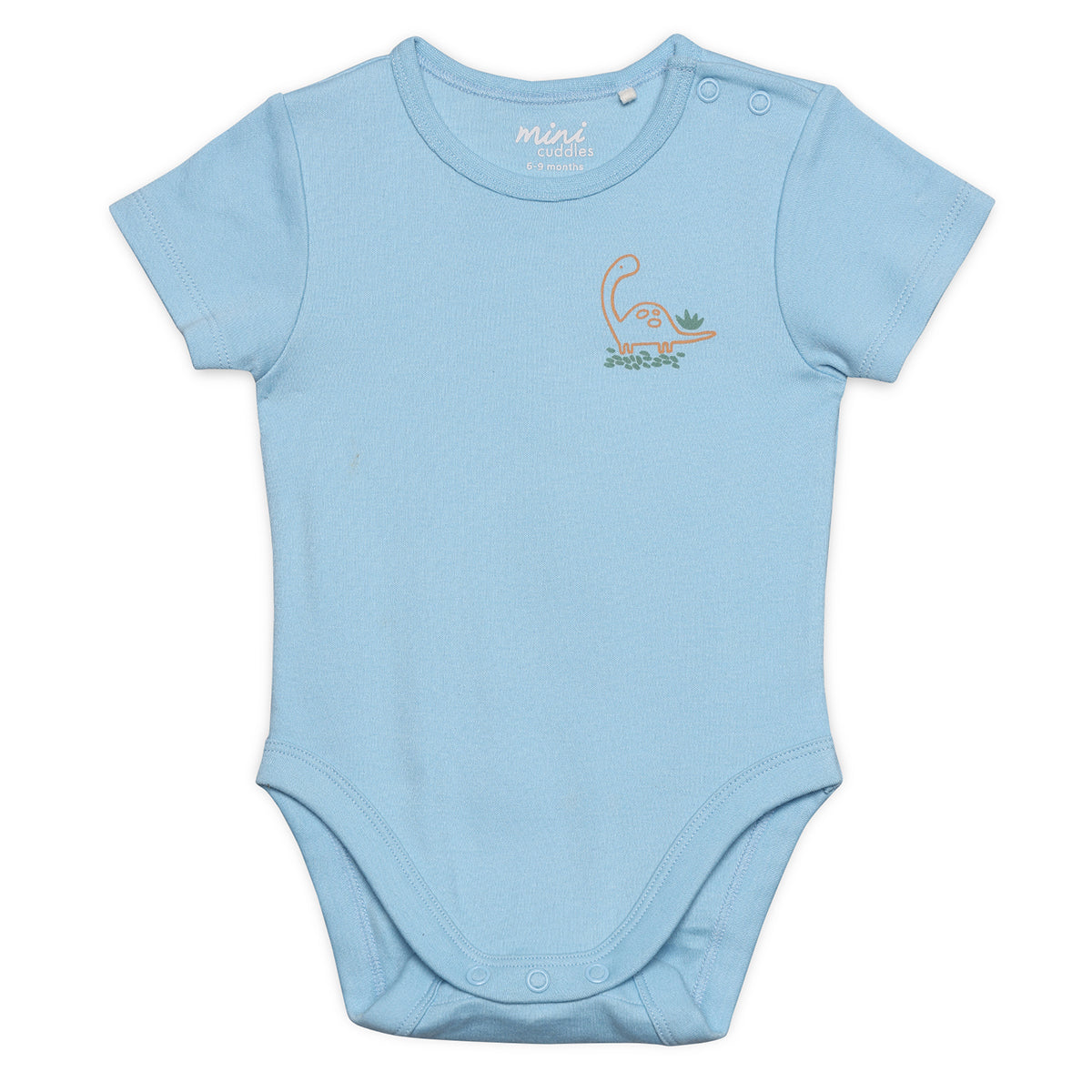 Baby Boys Dinosaur Print Bodysuit Set Pack of 3, Multicolor