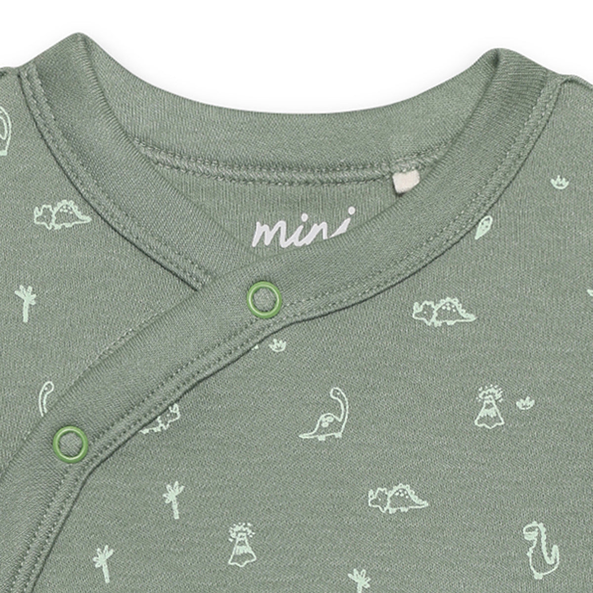 Baby Boys Dinosaur Print Bodysuit Set Pack of 3, Multicolor