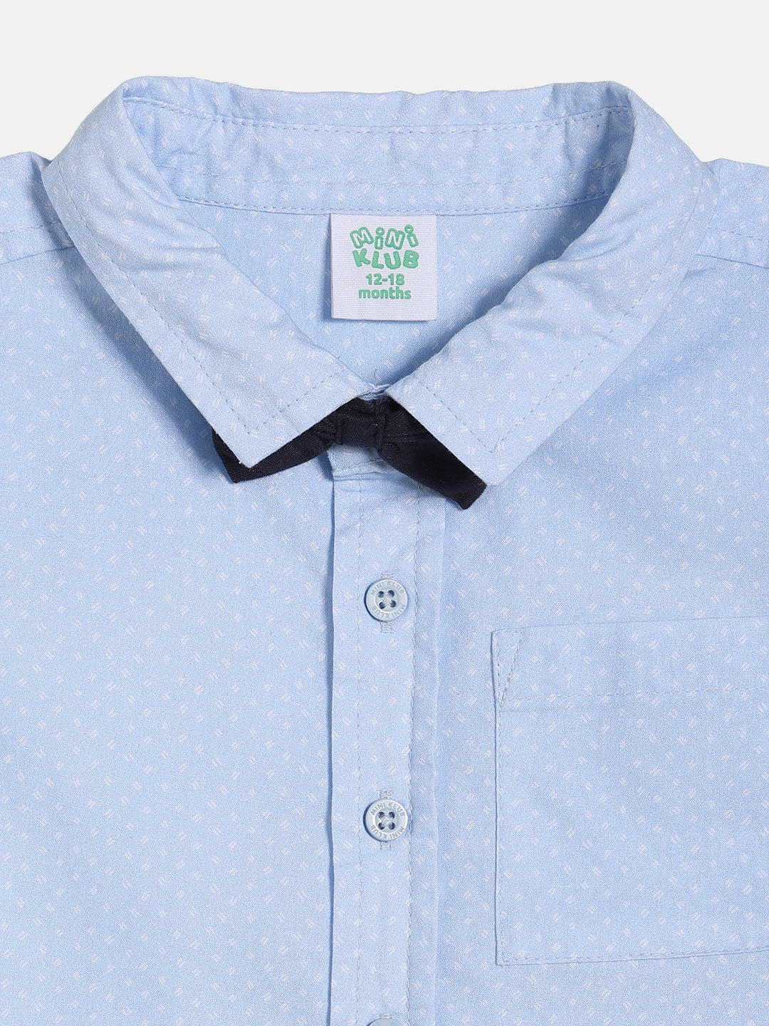 Baby Boys Printed Shirt with Solid Shorts and Suspenders Set, Light Blue and Navy