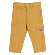 Baby Boys Solid Pants, Mustard Yellow