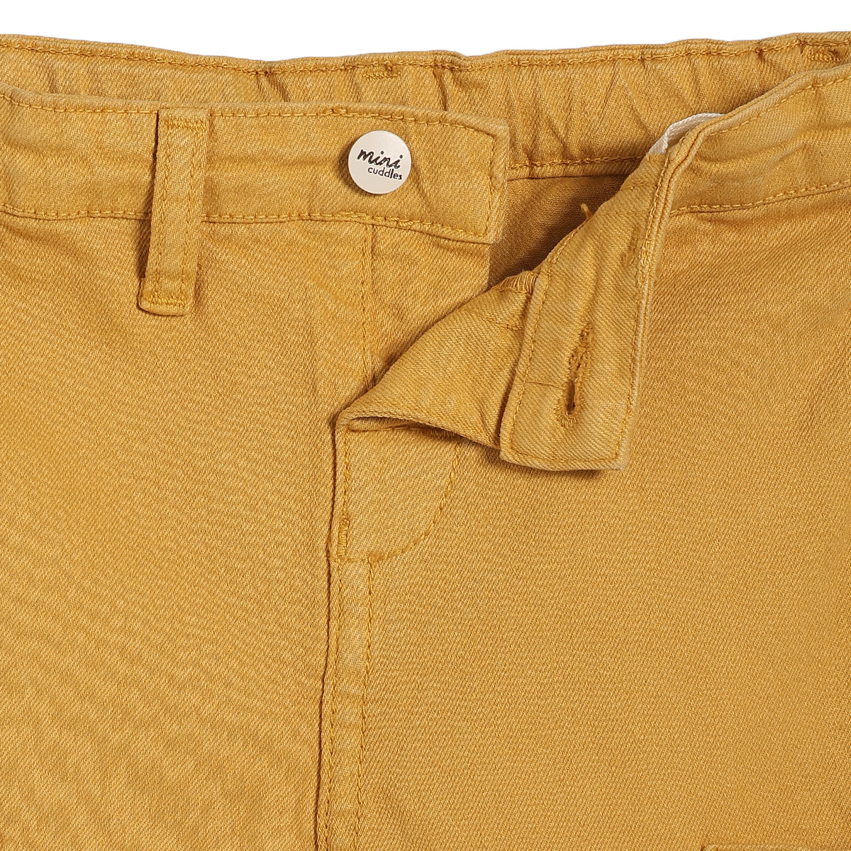 Baby Boys Solid Pants, Mustard Yellow