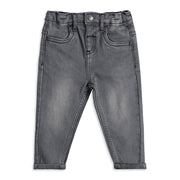 Baby Boys Grey Denim Jeans Regular Fit Casual Bottom Wear