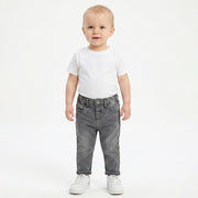 Baby Boys Grey Denim Jeans Regular Fit Casual Bottom Wear
