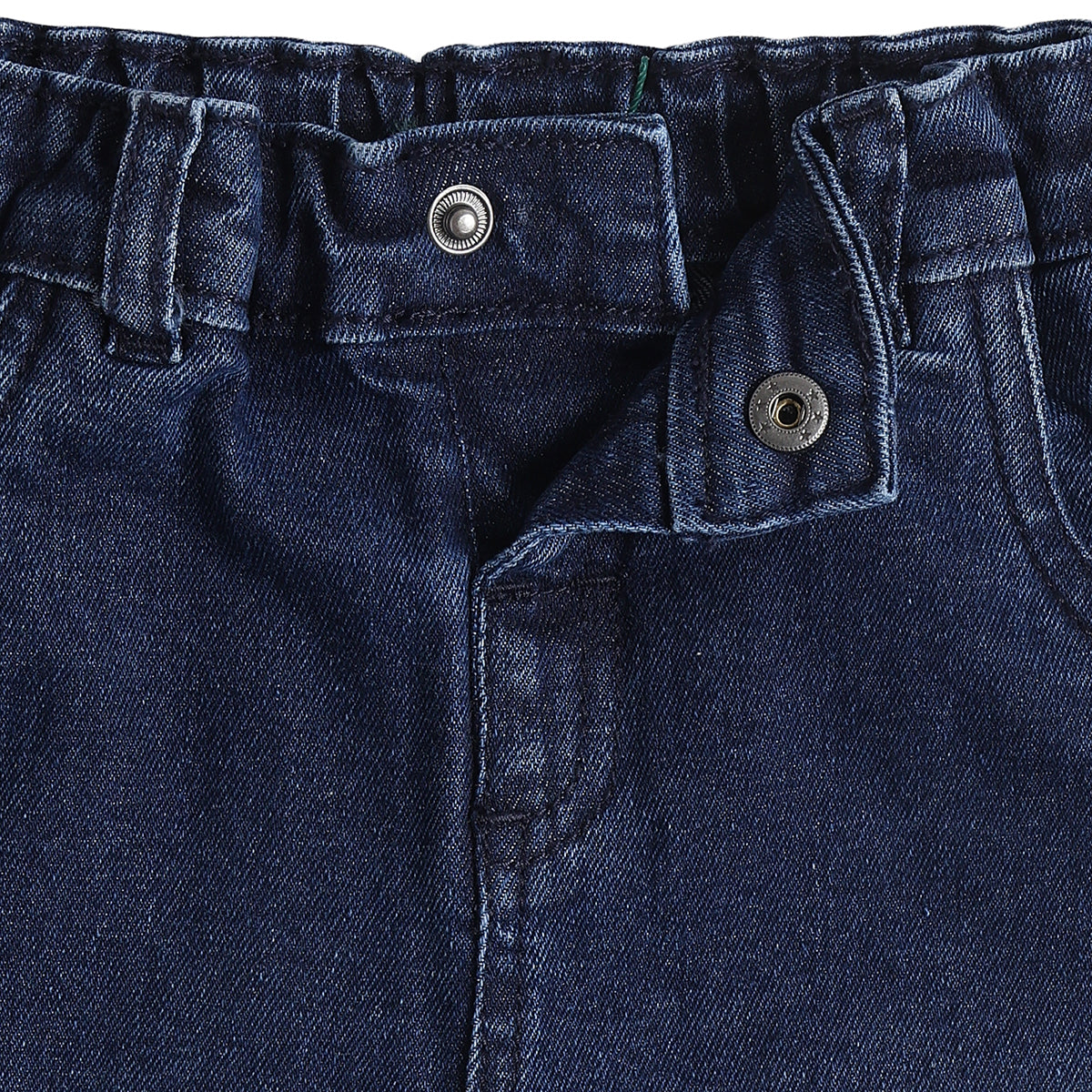Baby Boys Navy Blue Cotton Denim Pants Regular Fit Casual Kids Pants