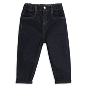 Baby Boys Dark Blue Denim Jeans Regular Fit Casual Kids Bottomwear