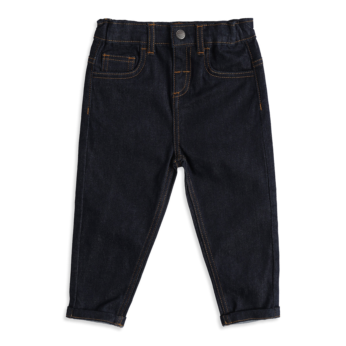 Baby Boys Dark Blue Denim Jeans Regular Fit Casual Denim Pants