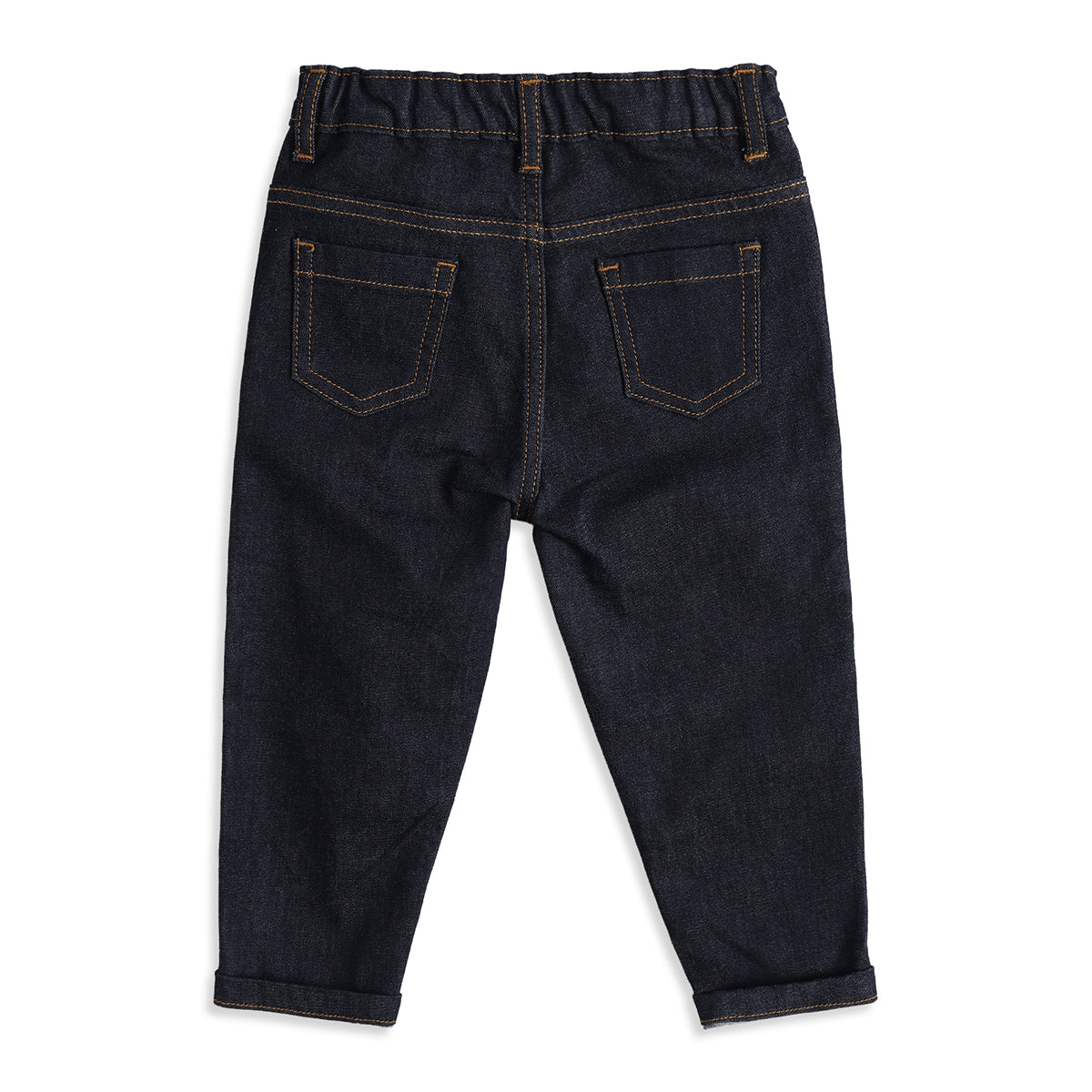 Baby Boys Dark Blue Denim Jeans Regular Fit Casual Denim Pants
