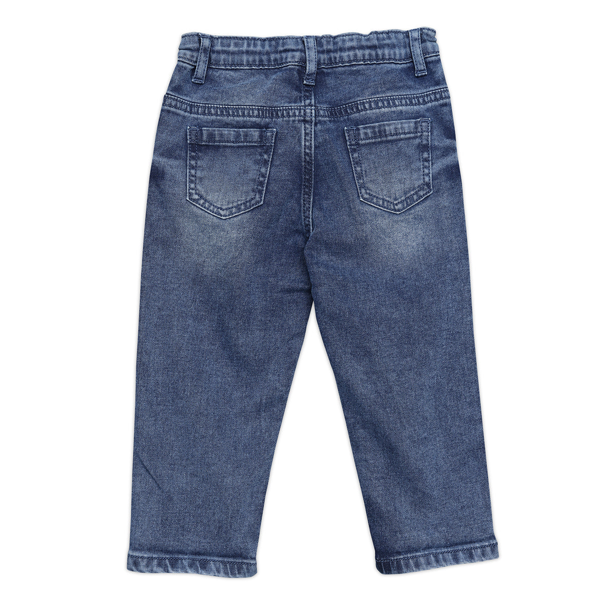 Baby Boys Solid Denim Jeans, Dark Blue