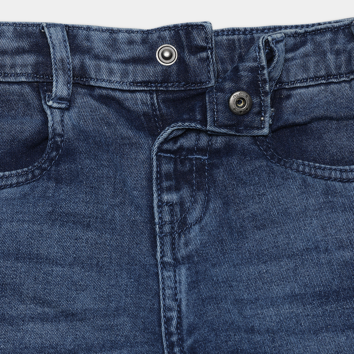 Baby Boys Solid Denim Jeans, Dark Blue
