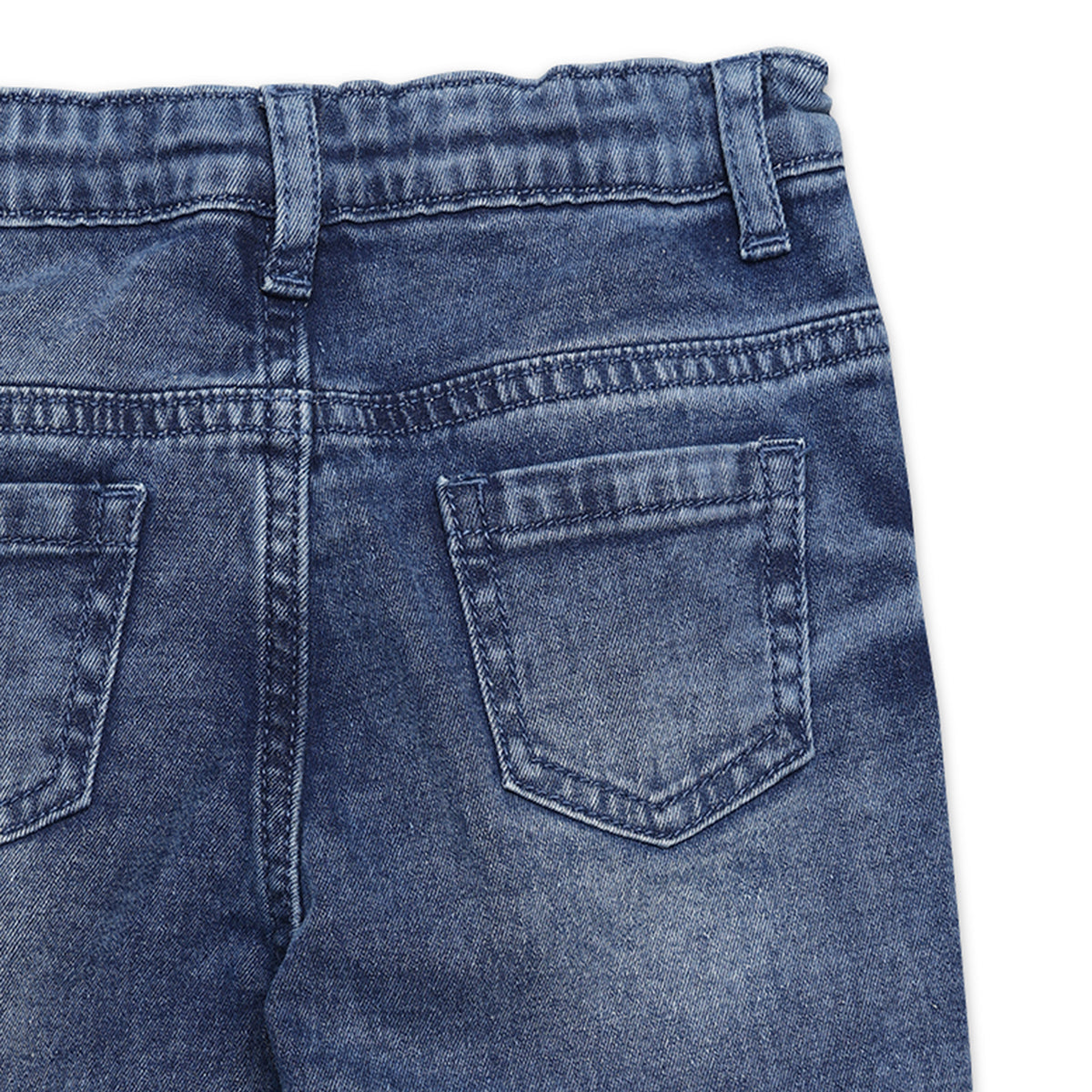 Baby Boys Solid Denim Jeans, Dark Blue