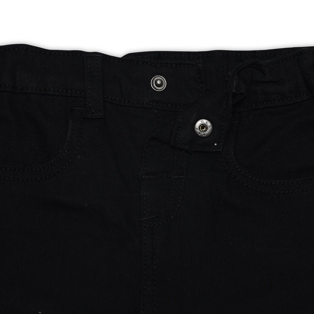 Baby Boys Solid Denim Pants, Black