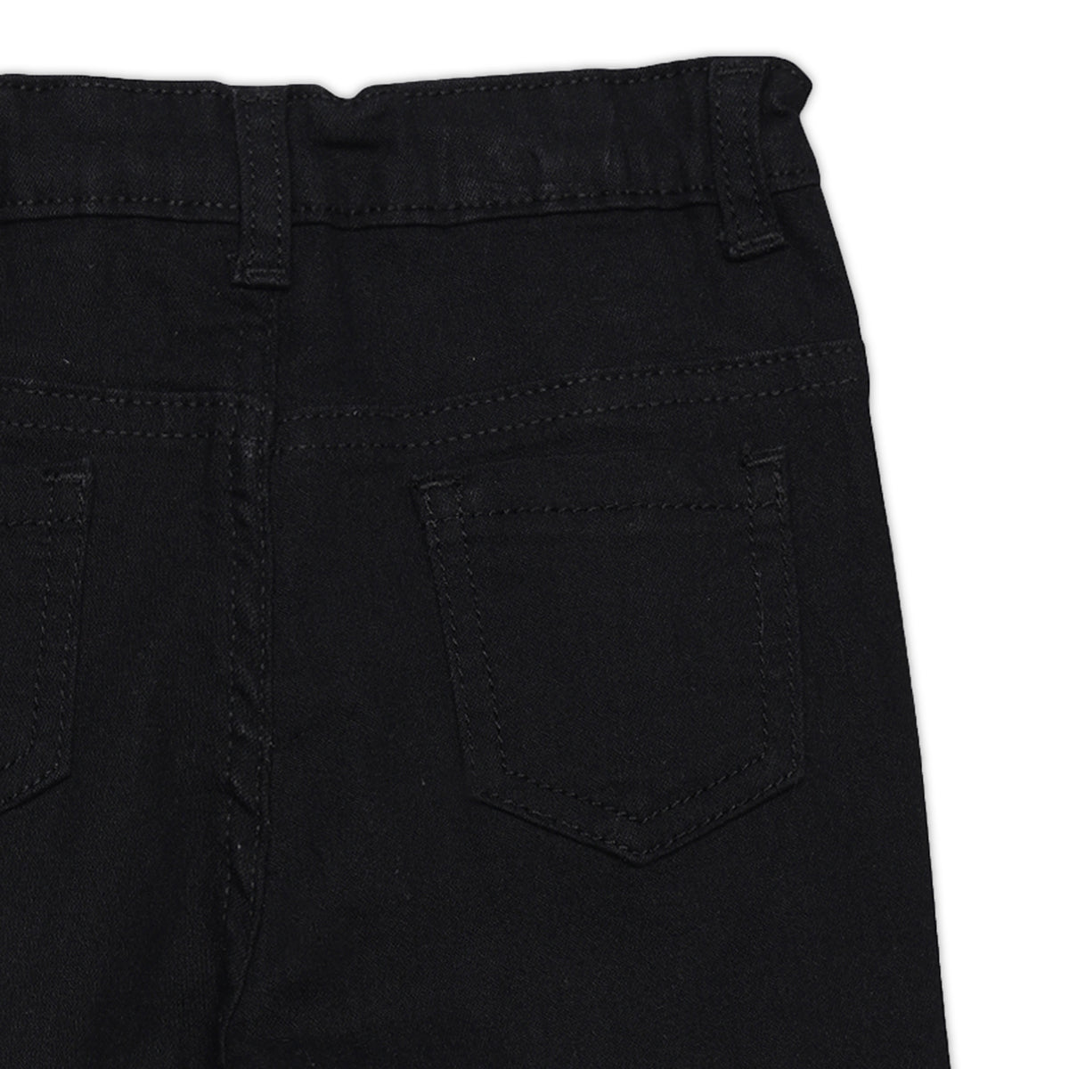 Baby Boys Solid Denim Pants, Black