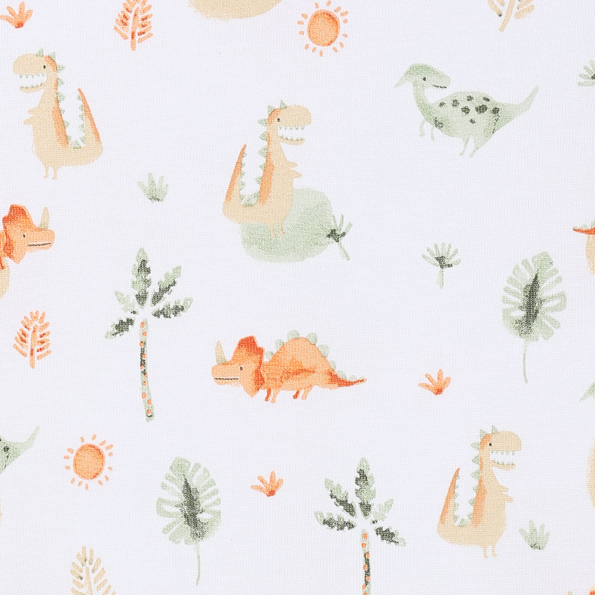 Baby Boys Dungaree Set with Dino Print T-shirt, Yellow & White