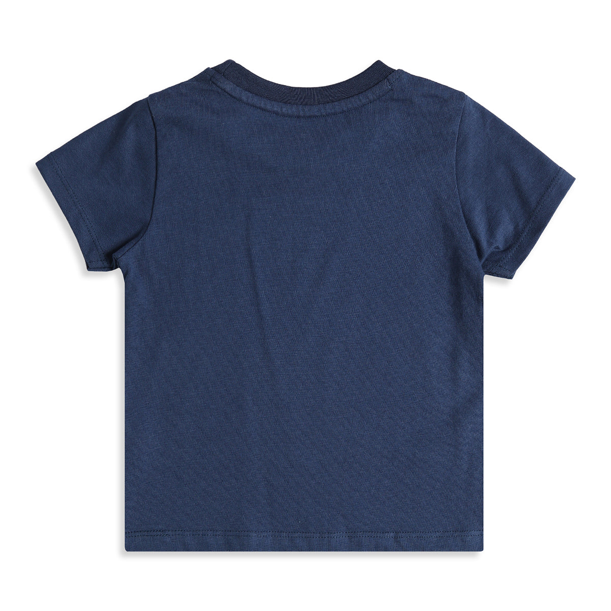Baby Boys Grey Quilted Dungaree Romper with Navy Blue T-Shirt Casual Outfit Set