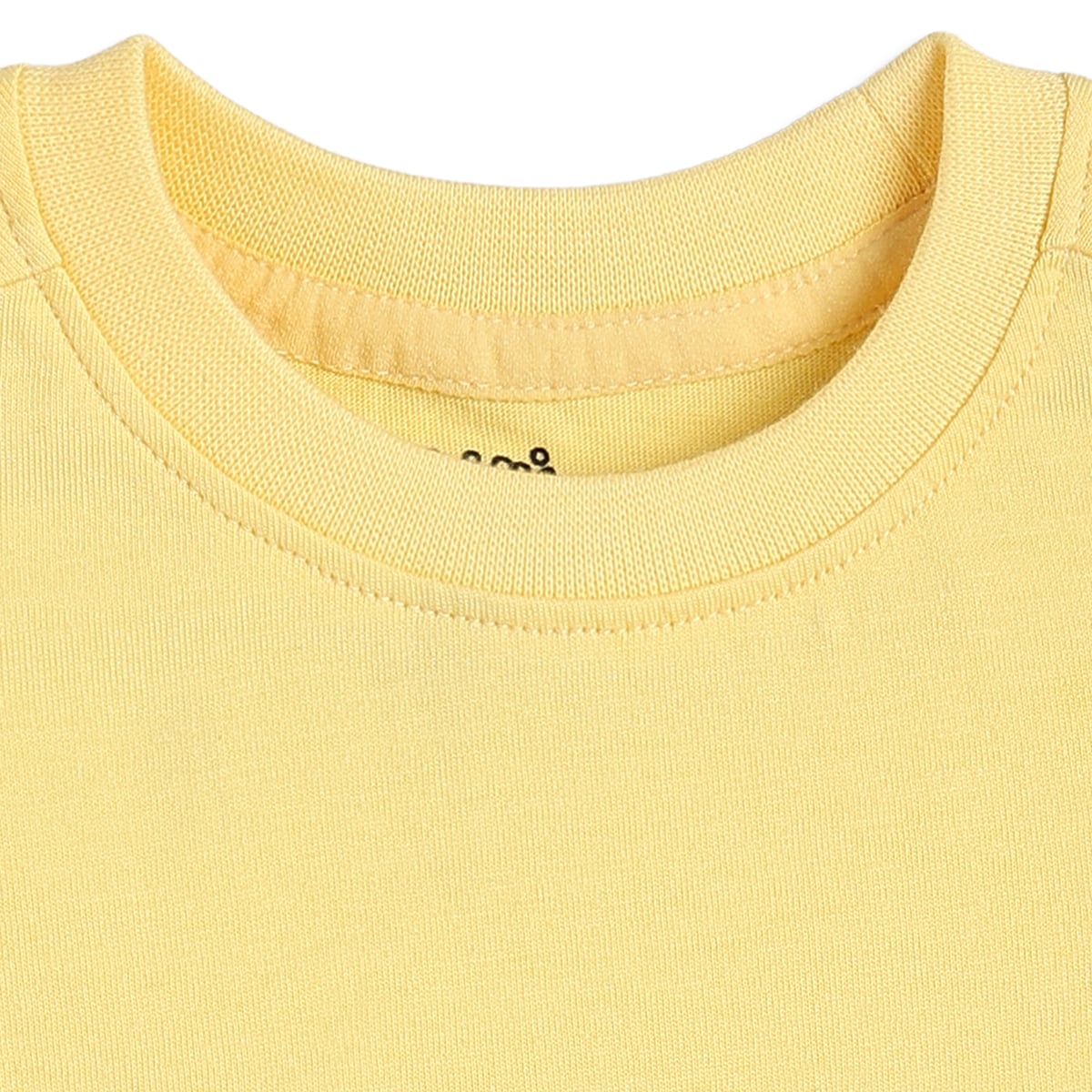 Baby Boys Yellow And Blue Cotton T-Shirt With Denim Dungaree Shorts Set Regular Fit Casual Wear