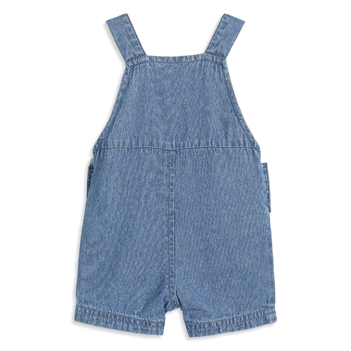 Baby Boys Yellow And Blue Cotton T-Shirt With Denim Dungaree Shorts Set Regular Fit Casual Wear