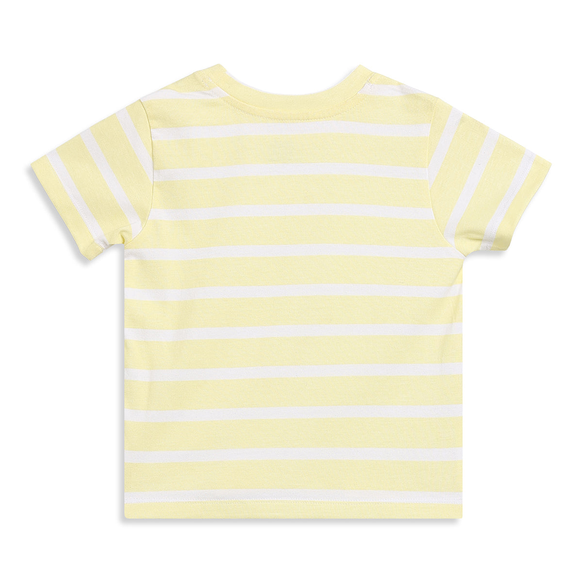 Baby Boys Yellow And Blue Cotton Dungaree Set Regular Fit Casual Wear