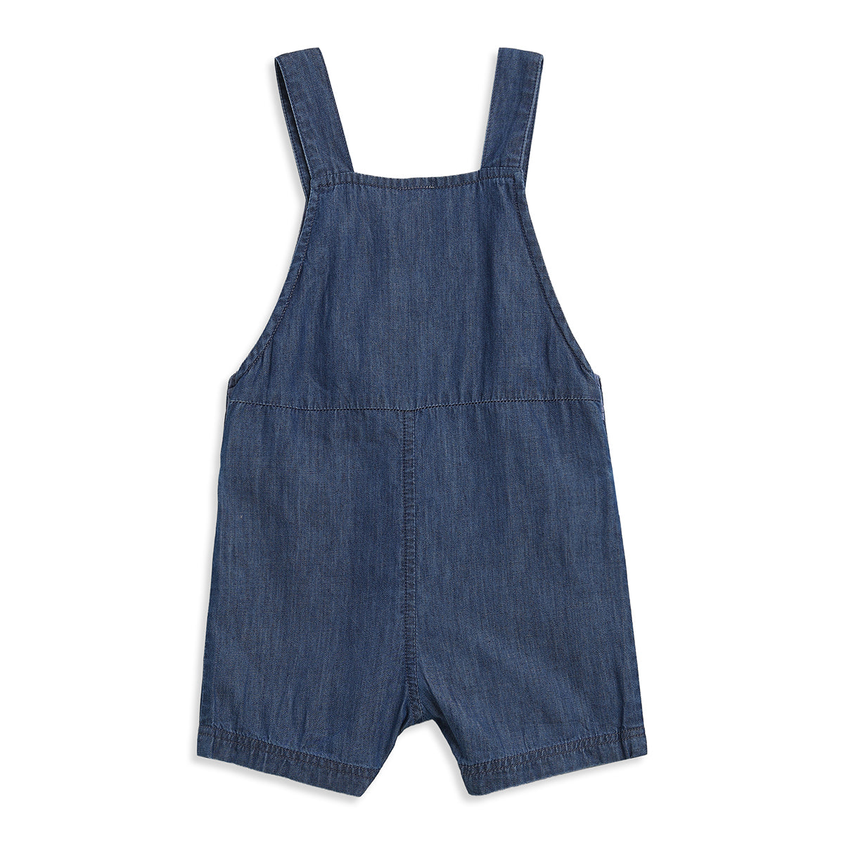 Baby Boys Yellow And Blue Cotton Dungaree Set Regular Fit Casual Wear