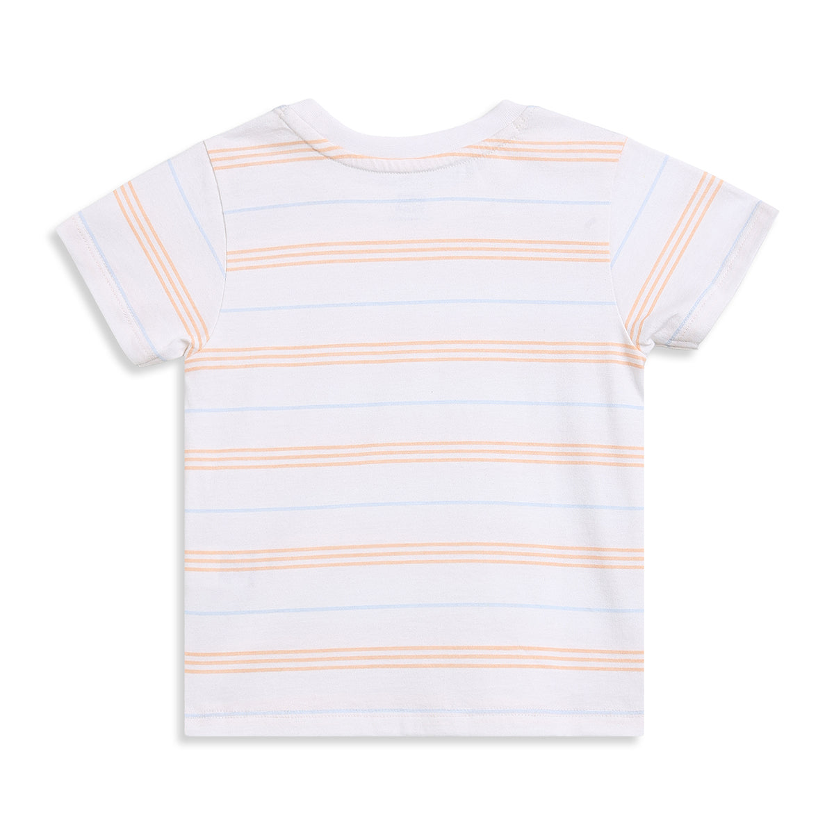 Baby Boys White And Blue Cotton Dungaree Set Regular Fit Casual Wear