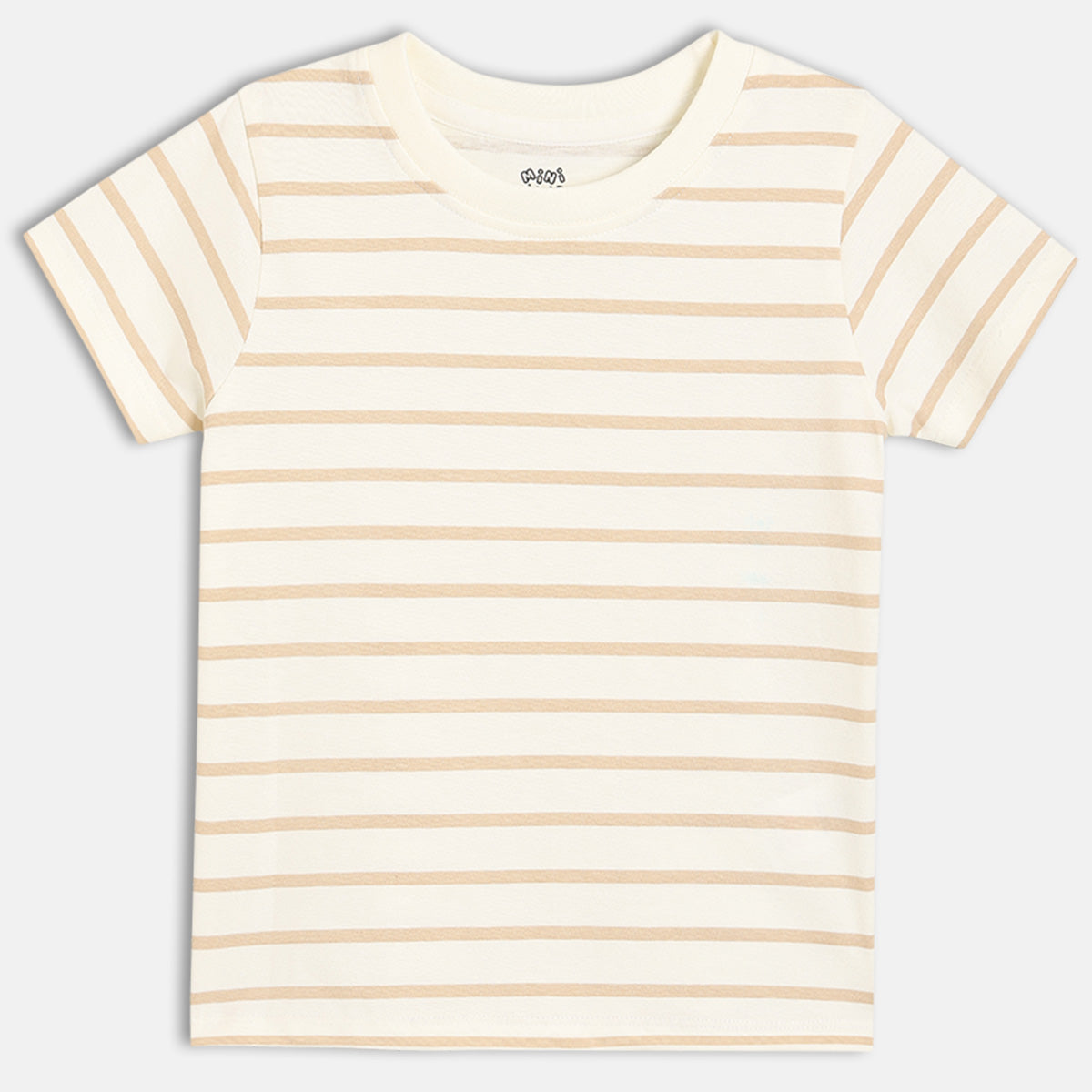 Baby Boys Striped T-Shirt With Solid Dungaree Set, Green And White