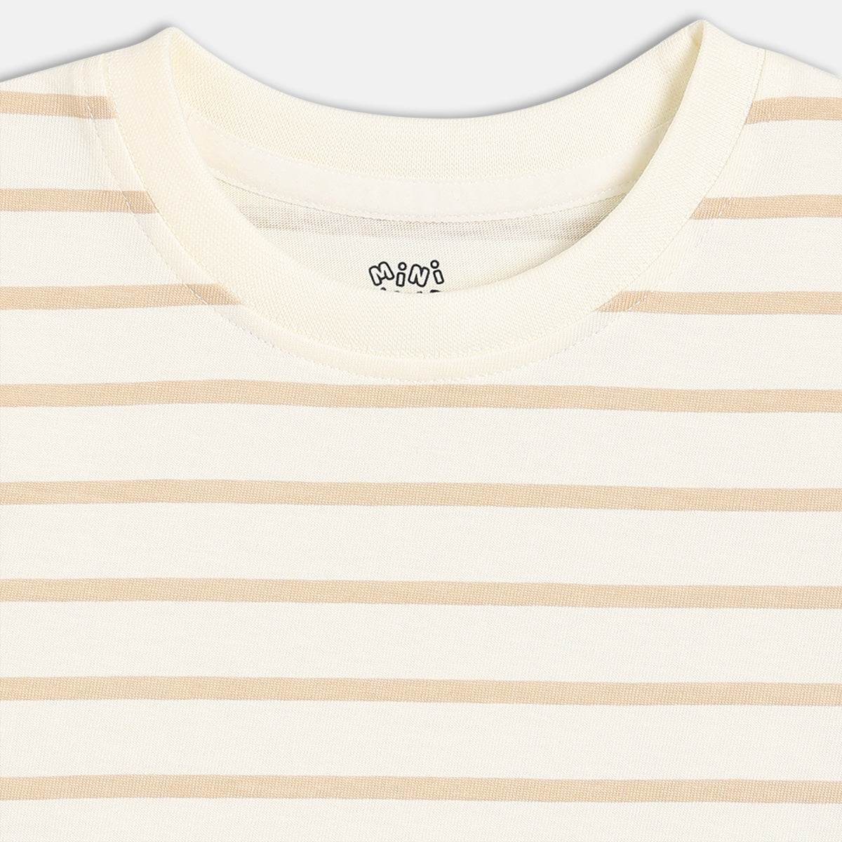 Baby Boys Striped T-Shirt With Solid Dungaree Set, Green And White
