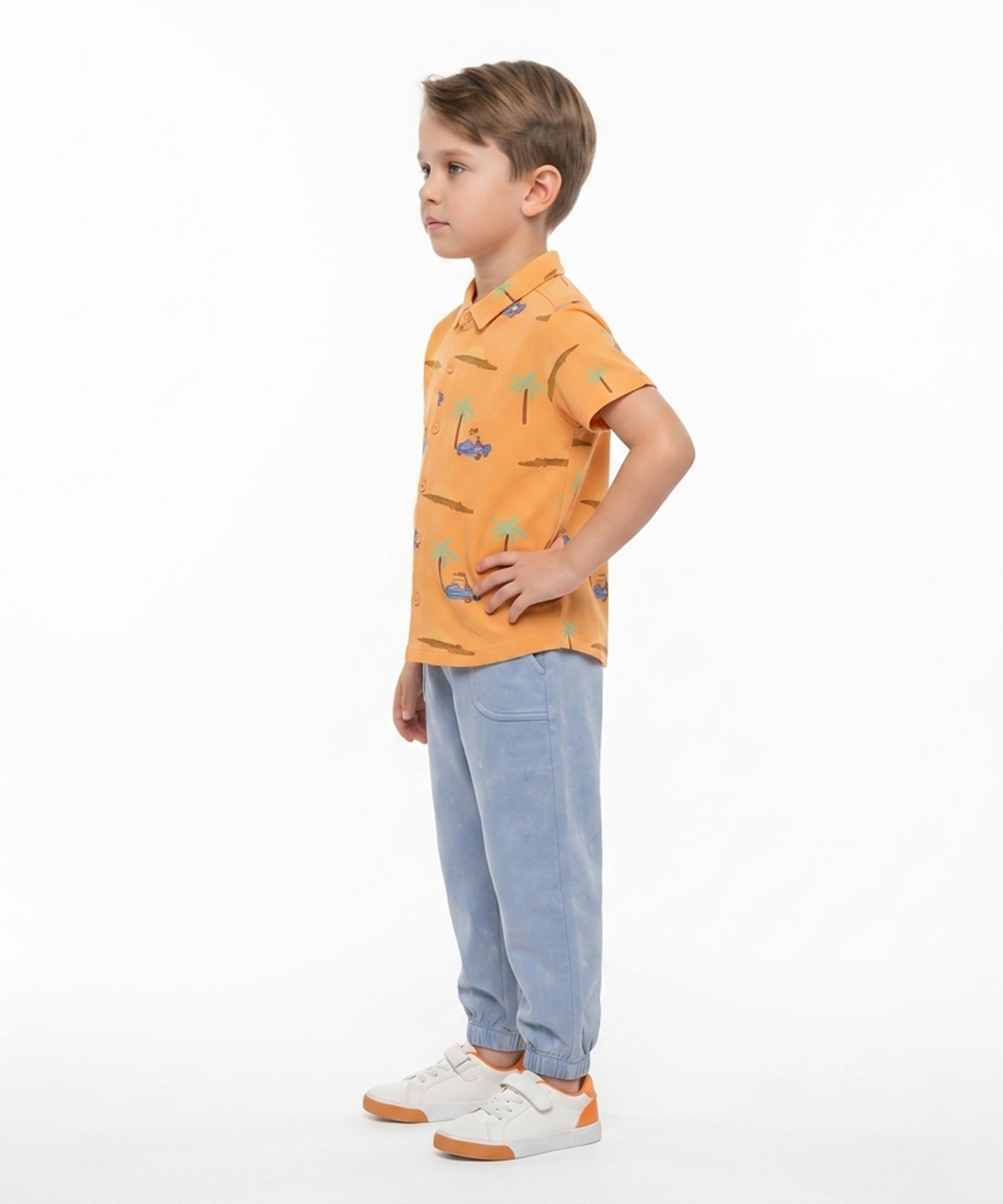 Baby Boys Solid Knit Jogger Pants, Light Blue