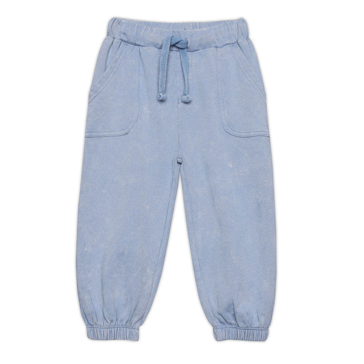 Baby Boys Solid Knit Jogger Pants, Light Blue