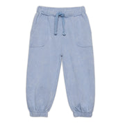 Baby Boys Solid Knit Jogger Pants, Light Blue