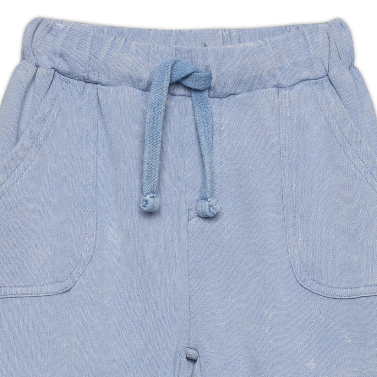 Baby Boys Solid Knit Jogger Pants, Light Blue