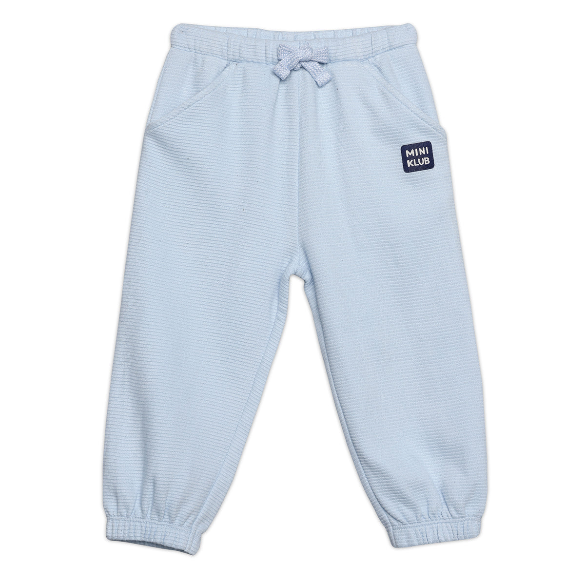 Baby Boys Solid Jogger Pants, Light Blue
